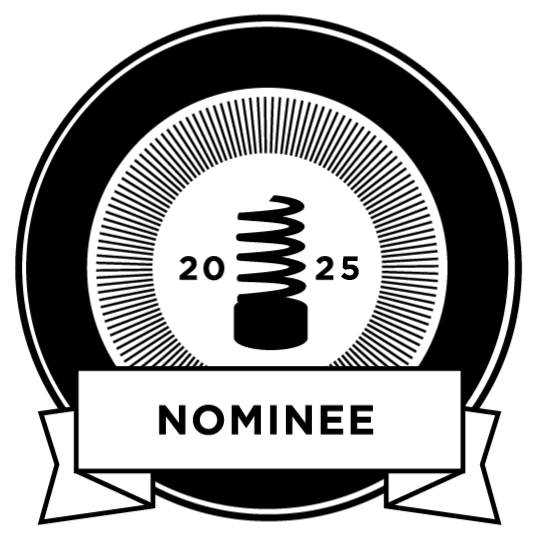 Nominee Badge GIf (B&W)