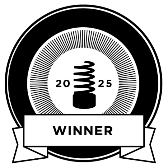 Winner Badge GIf (B&W)