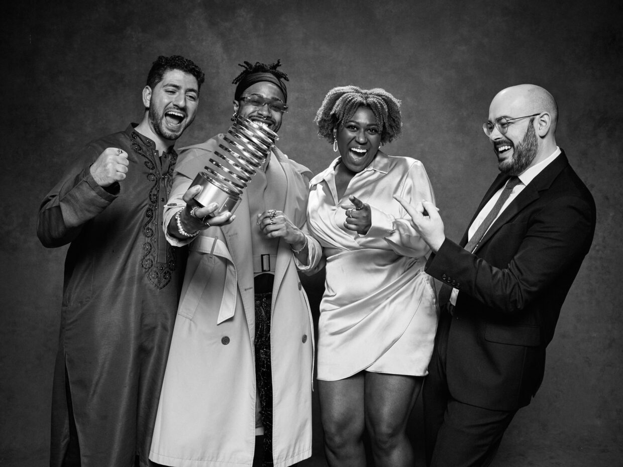 Devin Norelle, M. Akram John Campbell and Jordon Jones from PBS at the 28th Webby Awards