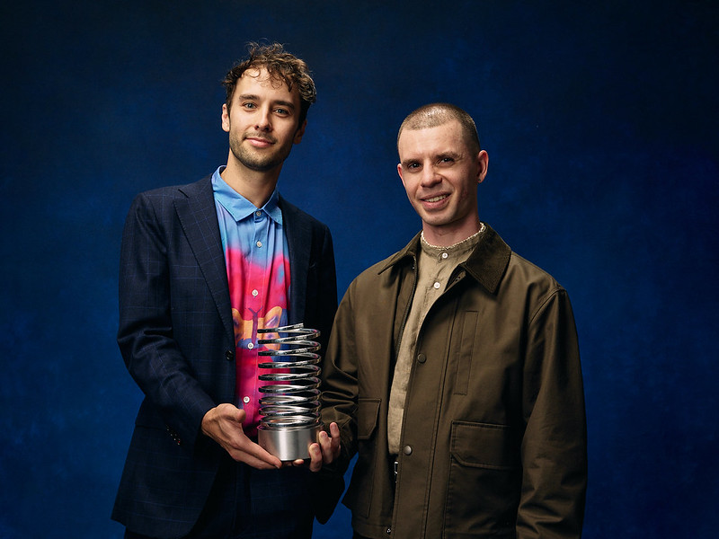 Brent Sievers and Simeon Kondev from Buzzfeed at the 29th Webby Awards