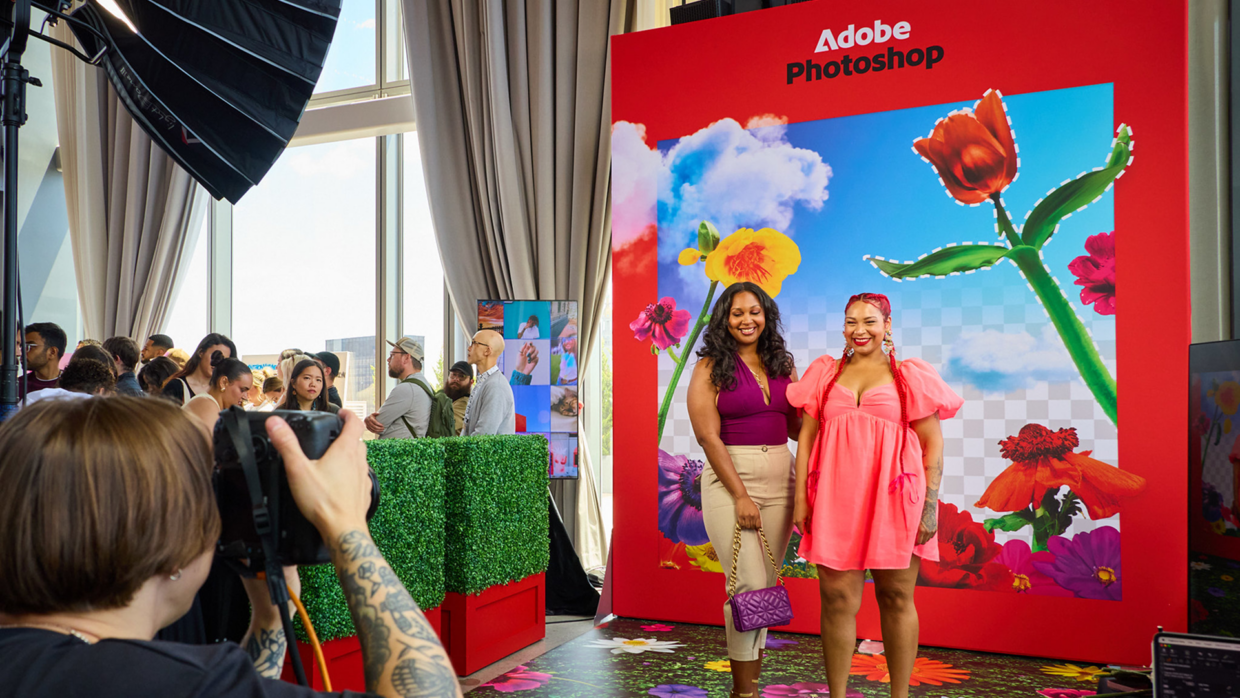 Creators at the Adobe Photoshop Booth 