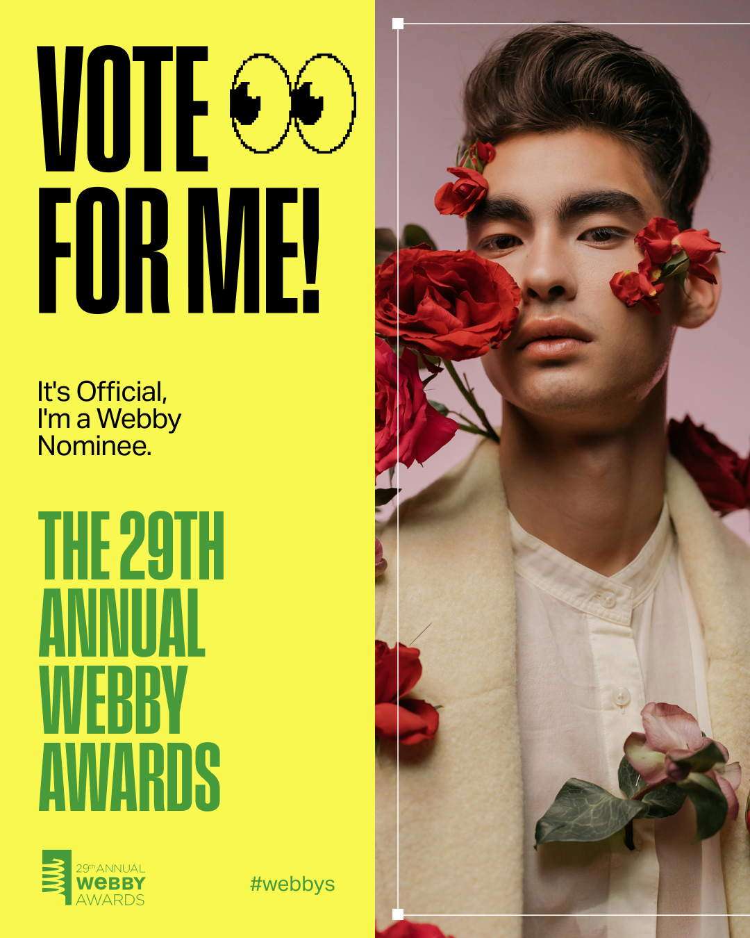 Vote For Me Half Frame Template 2