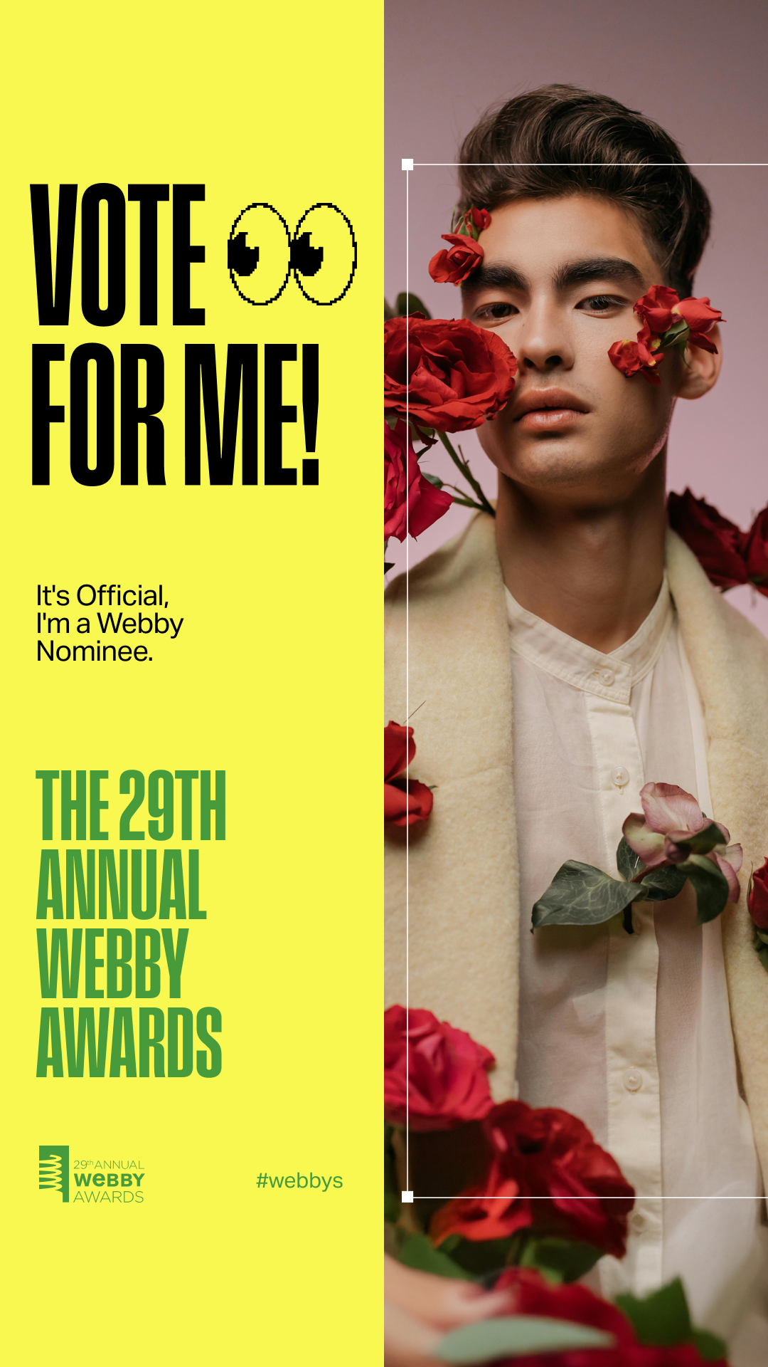 Vote For Me Half Frame Story Template 2