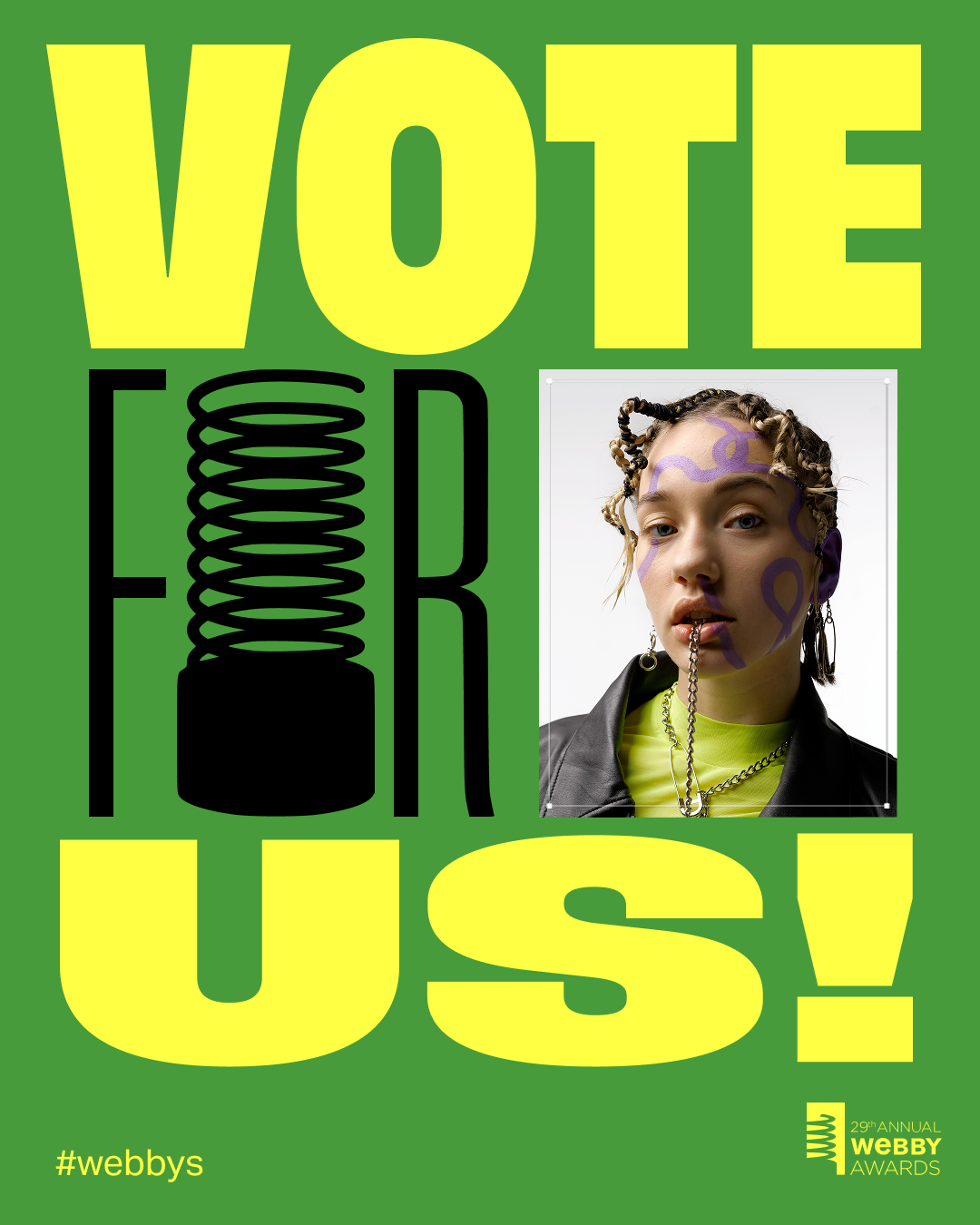 Vote For Us Small Frame Template 1