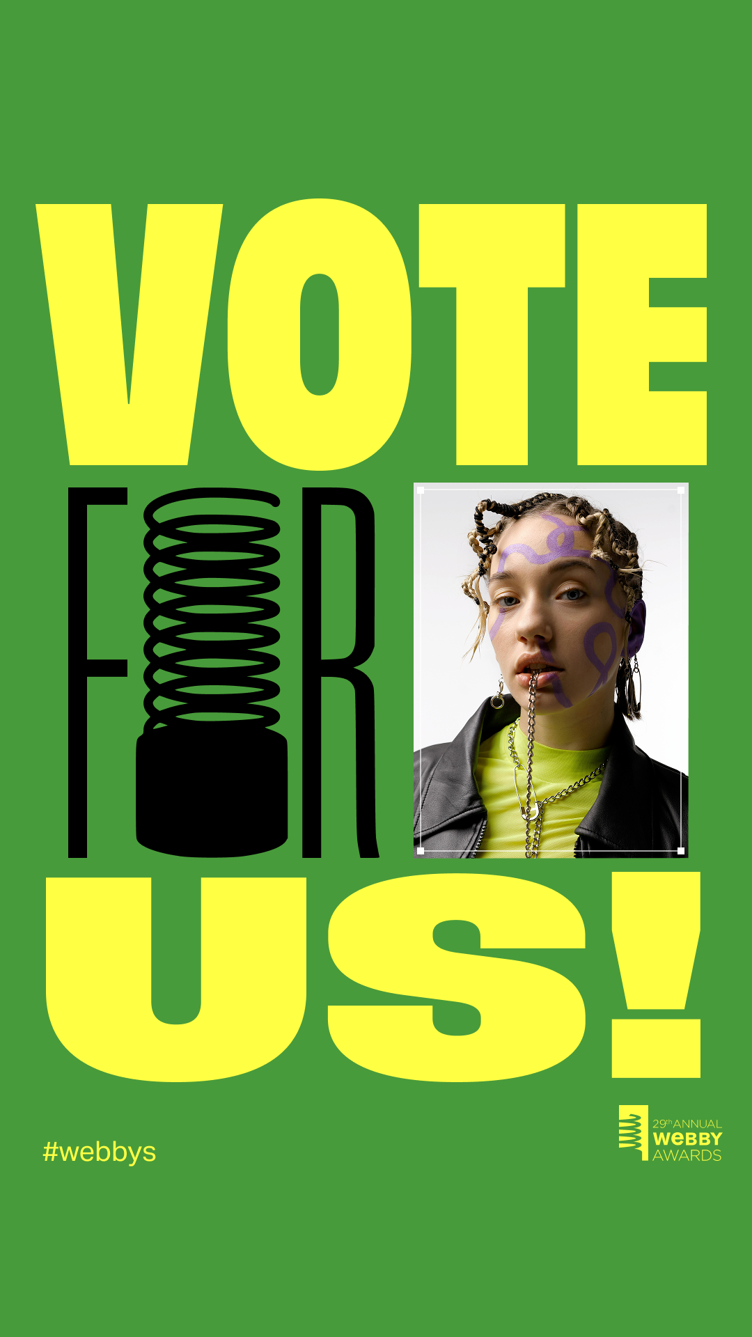 Vote For Us Small Frame Story Template 1