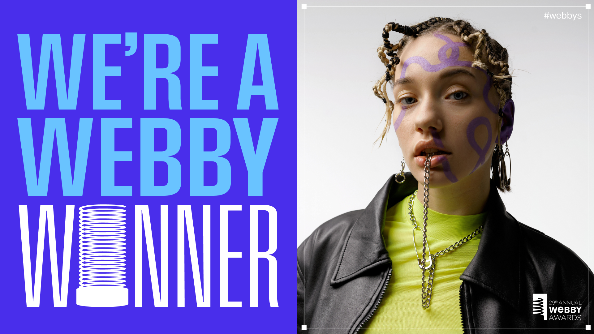 We\'re A Webby Winner - Half Frame - 16x9