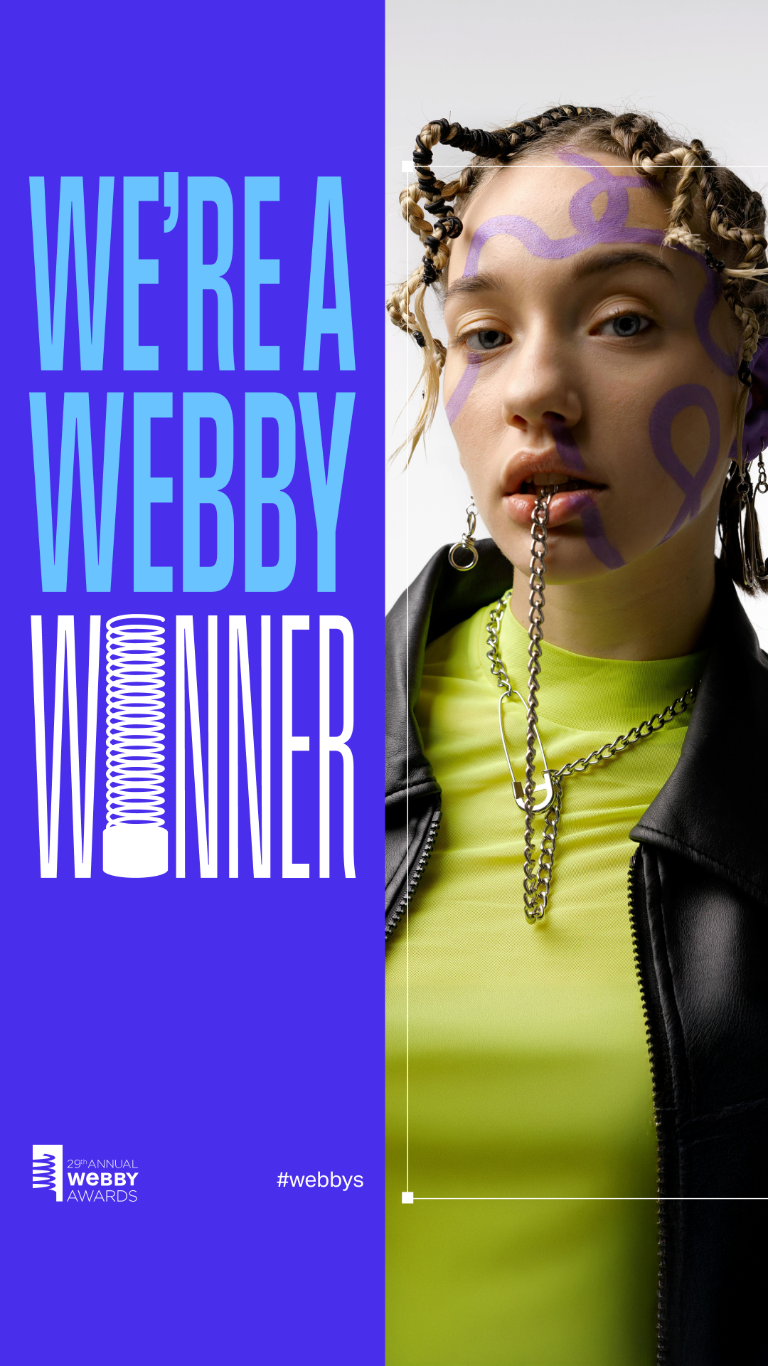 We\'re A Webby Winner - Half Frame - Story